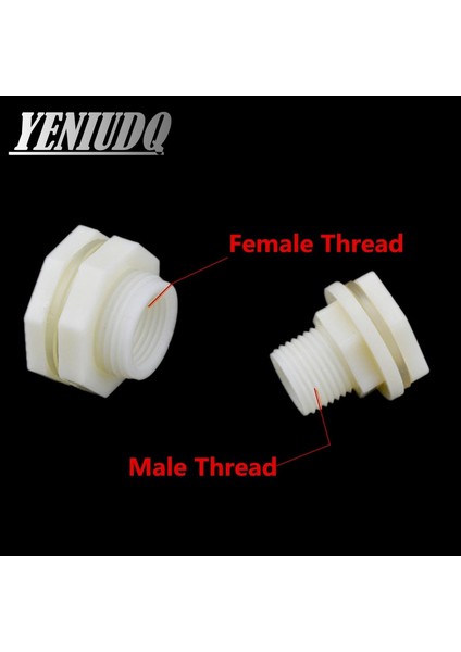 Malethread DN20 Stili Abs Bsp Erkek Dişi Iplik Su Tankı Bağlantı Parçaları Plastik Fitting Balık Tankı Akvaryum Kendin Yap Su Kulesi Bağlantı Elemanı (Yurt Dışından)