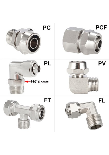 Pl1 Tarzı 12 mm Hortum Tüp Bağlantı Elemanları Için Bakır Pnömatik Fittings Hava Bağlantısı Od Konu Bsp Hızlı Bağlayıcı (Yurt Dışından)