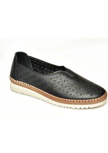 U555300203 Siyah Comfort Ortopedik Taban Kadın Ayakkabı