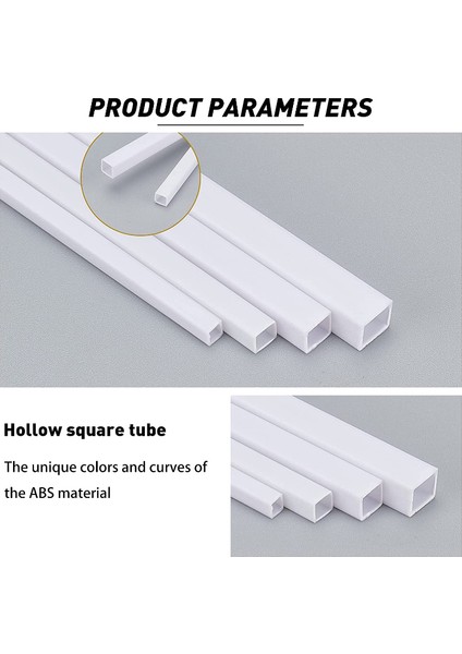 Yuvarlak Boru Stili 8x6,5 mm Abs Yuvarlak Boru Kare Boru Plastik Boş Boru Çapı Dıy El Yapımı Kum Masası Malzeme Model Inşaat - Türkiye E-Ticaret Başlığı (Yurt Dışından)