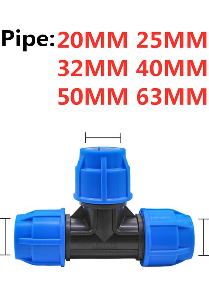 3 Yollu Stil 20MM E Konektör Boru Bağlantı Parçaları Su Tüpü Doğrudan Diş Hızlı Bağlantı Canlı Bağlantı (Yurt Dışından)