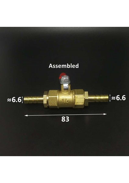 Od 25MM Tarzı Kırmızı Sap Vana mm Hortum Bağlantılı Inline Pirinç Su Yağ Hava Gaz Yakıt Hattı Top Vana Boru Bağlantı Parçaları (Yurt Dışından) fırsatları