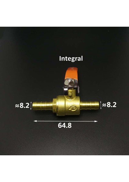 Od 25MM Tarzı Kırmızı Sap Vana mm Hortum Bağlantılı Inline Pirinç Su Yağ Hava Gaz Yakıt Hattı Top Vana Boru Bağlantı Parçaları (Yurt Dışından) indirimleri