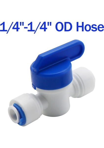 A Tipi 6,35-6,35 mm Stili Ro Su Düz Plastik Top Vana Od Hortum Hızlı Bağlantılı Erkek Dişi Ters Ozmoz Akvaryum Bağlantısı (Yurt Dışından)