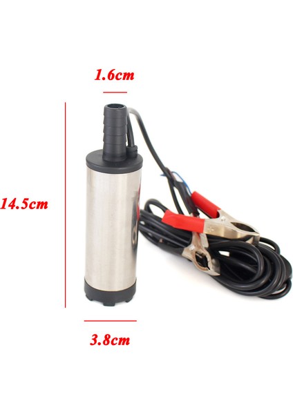 12V Klips 12 V Volt Elektrikli Yakıt Transfer Pompası 12L/DK 12V 24V Dc Paslanmaz Çelik Kabuklu Dizel Yağ Su Daldırma Pompası (Yurt Dışından)