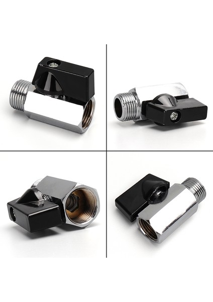 1l2 Erkekten Erkeğe Tarzı Siyah Mini Vana Erkek Dişi Hava Kompresörü Su Gaz Yağ Kapatma Valfi Pirinç Bilyalı Vana Bsp Dişli (Yurt Dışından) indirimleri