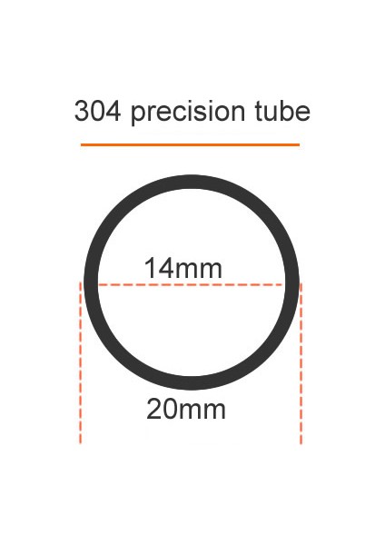 20X3MM Tarzı 300 mm 304 Paslanmaz Çelik Boru Hassas Boru Dış Çap Iç Çap Toleransı (Yurt Dışından)