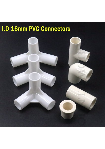 135 Derece Stili 5 Adet 2~ Iç Çap Beyaz Pvc Boru Bağlantı Elemanları Pvc Düz Dirsek Tee Bağlayıcı Plastik Mafsal Kendin Yap Gardırop Çadır Bağlantı Elemanları (Yurt Dışından)