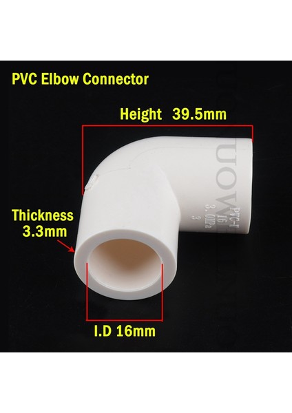 135 Derece Stili 5 Adet 2~ Iç Çap Beyaz Pvc Boru Bağlantı Elemanları Pvc Düz Dirsek Tee Bağlayıcı Plastik Mafsal Kendin Yap Gardırop Çadır Bağlantı Elemanları (Yurt Dışından)