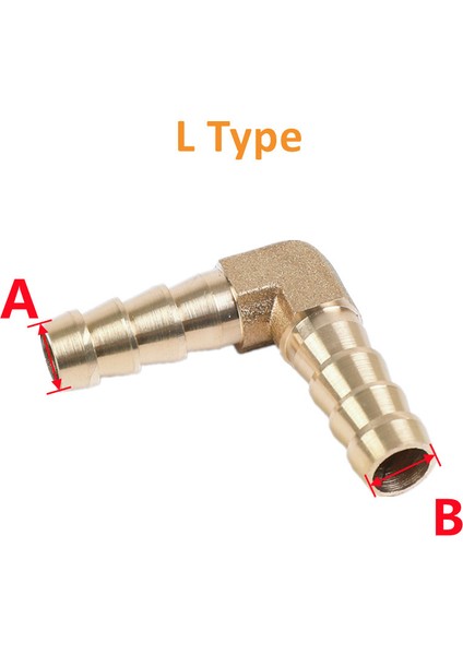 Dirsek 2p Stili 4mm 4mm Hortuma Kadar Redüktör Bakır Boru Için Pirinç Barb Boru Bağlantı Elemanı Düz Dirsek T Y Şekli 2 3 Yollu Konnektör Adaptör (Yurt Dışından)