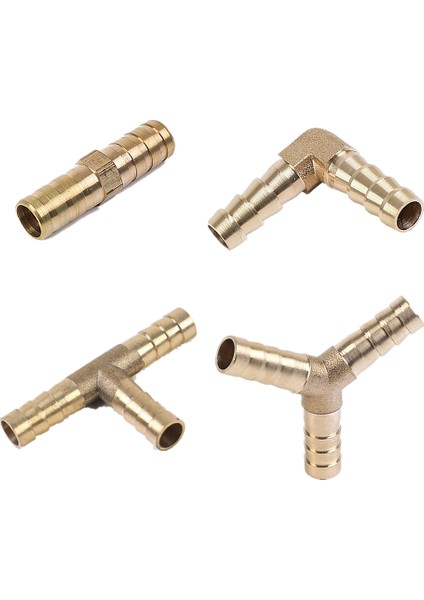 Dirsek 2p Stili 4mm 4mm Hortuma Kadar Redüktör Bakır Boru Için Pirinç Barb Boru Bağlantı Elemanı Düz Dirsek T Y Şekli 2 3 Yollu Konnektör Adaptör (Yurt Dışından)
