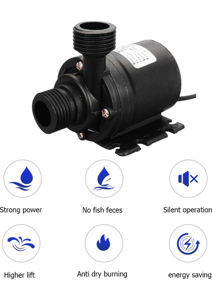 12V 5m 800LH Su Pompası Mini Fırçasız Motor Daldırma Su Pompası DC12V 24V Bahçe Taşınabilir 5.5m Soğutma Sistemi Çeşmeler Isıtıcı Için (Yurt Dışından) indirimleri