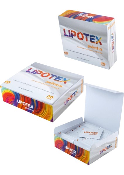 Lipotex Zayıflama1 Yardımcı, Iştah Kesici, Detox Çayı Tea Çay 3 Aylık