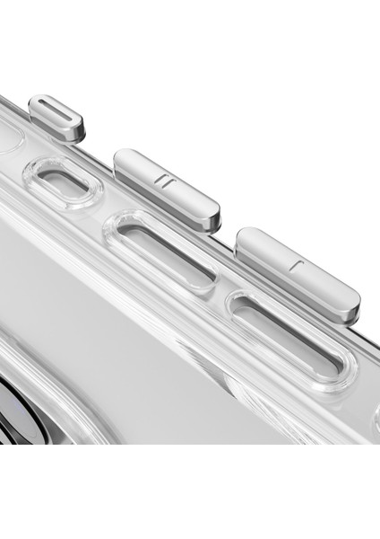 iPhone 16 Pro Max Gleam Pc Sert Magsafe Kılıf - Şeffaf-Siyah 11