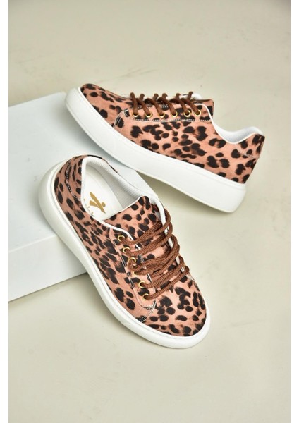 P602045004 Taba Kumaş Kadın Spor Ayakkabı Sneakers