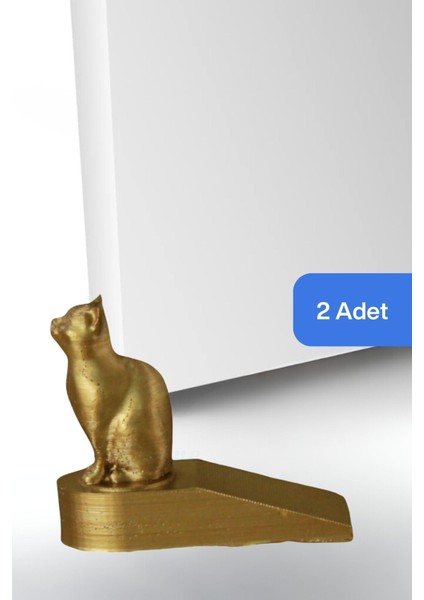 Kapı Stoperi Altın Renk Dekoratif Kapı Tutucu Durdurucu 2 Adet Model 2