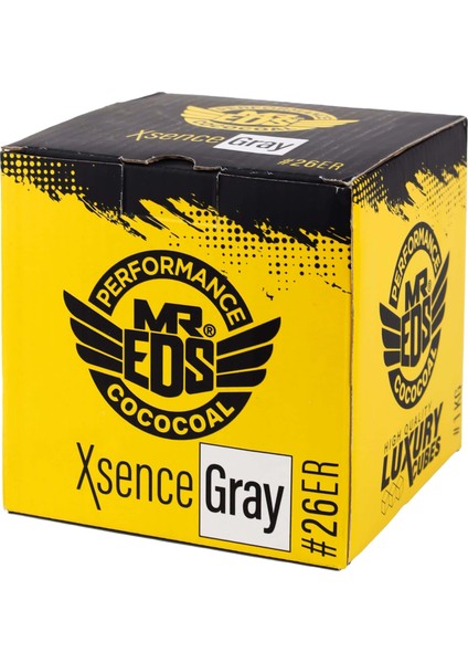 Mr. Eds Nargile Kömürü Xsence Grey #26 1 kg