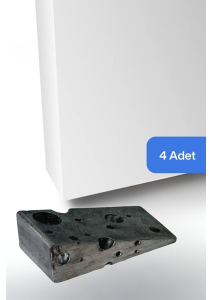 Kapı Stoperi Gümüş Eskitme Renk Dekoratif Kapı Tutucu Durdurucu 4 Adet Model 6