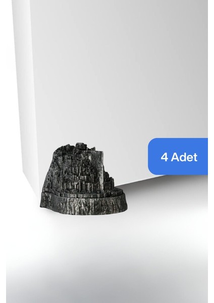 Kapı Stoperi Gümüş Eskitme Renk Dekoratif Kapı Tutucu Durdurucu 4 Adet Model 8