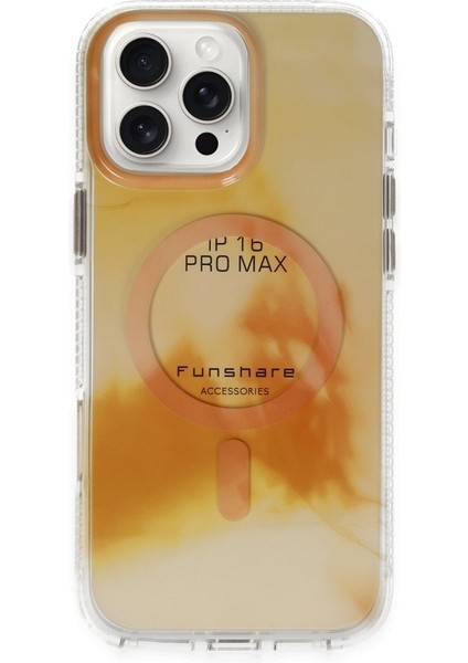 iPhone 16 Pro Max Phantom Magsafe Kapak - Gold 11