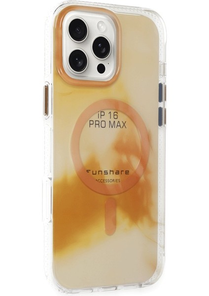 iPhone 16 Pro Max Phantom Magsafe Kapak - Gold 11
