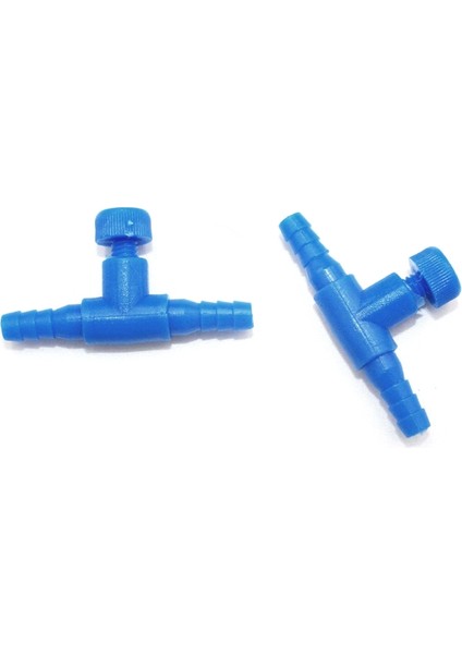 Mavi Stil T-Şekilli Akvaryum Hava Pompası Kontrol Valfi Tee Bağlantı Elemani Aksesuar Pompası 2 Yollu Hava Hattı Regülatör Bağlantısı Için (Yurt Dışından) indirimleri