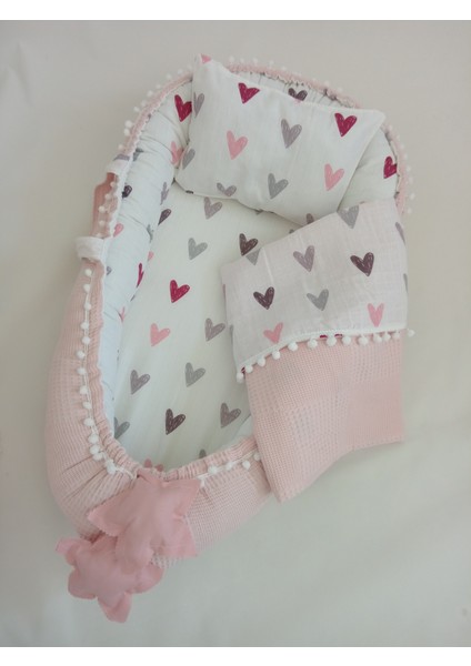 Çift Taraflı Puset Örtüsü Puset Minder Puset Çarşafı Babynest Battaniye ve Altaçma