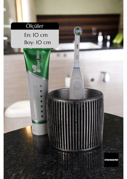 Diş Fırçası Kabı Diş Fırçalığı Fırçalık Gümüş Eskitme Renk Model 1 fiyatları
