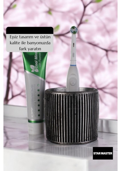 Diş Fırçası Kabı Diş Fırçalığı Fırçalık Gümüş Eskitme Renk Model 1 modelleri