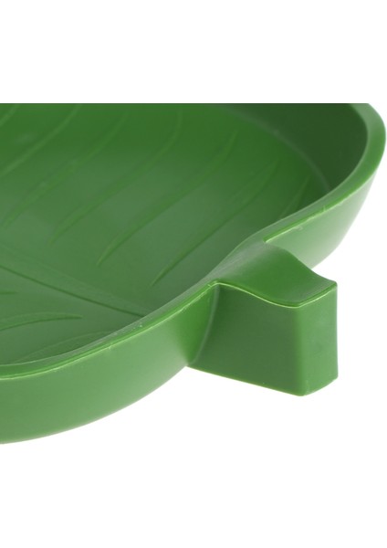 S Tarzı 1 Adet Yeni Plastik Sürüngen Evcil Hayvan Su Yiyecek Kasesi Kertenkele Yem Solucan Deri Yeşil Yaprak Şekil 2 Boyutlu Kaplumbağa Su Ürünleri (Yurt Dışından) fırsatları