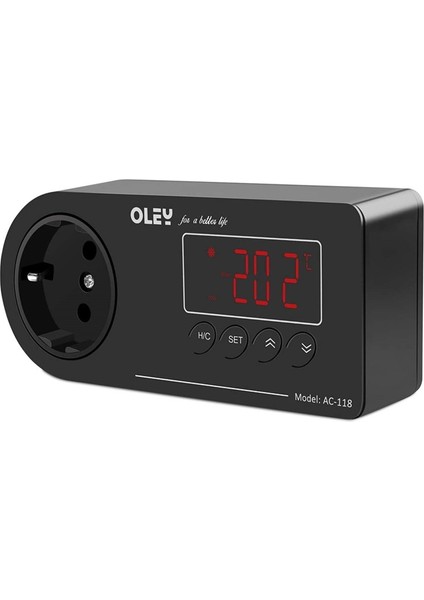 AC-118 Eu Fiş Tipi Nıcrew Dijital LED Isıtma ve Soğutma Sıcaklık Kontrol Cihazı Termostatı Akvaryum Sürüngenler Aksesuarları Pet Malzemeleri Için, 220V (Yurt Dışından)