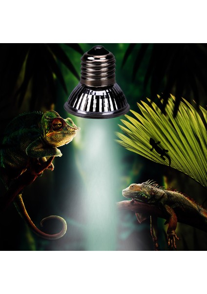 50W Tarzı Sürüngen Kaplumbağa Uva+Uvb 3.0 Isı Lambası Tam Spektrum Güneş Lambası Güneşlenme Evcil Hayvan Habitat Aydınlatma (Yurt Dışından)