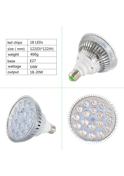 7r 8b 1uv 1ır 1W Stili 54W LED Pet Aydınlatma Balık Tankı Lambası LED Akvaryum Işığı Bitki Ampulü Tuzlu Su Deniz Mercan Sump Algi Uv Ir Kırmızı Mavi (Yurt Dışından)