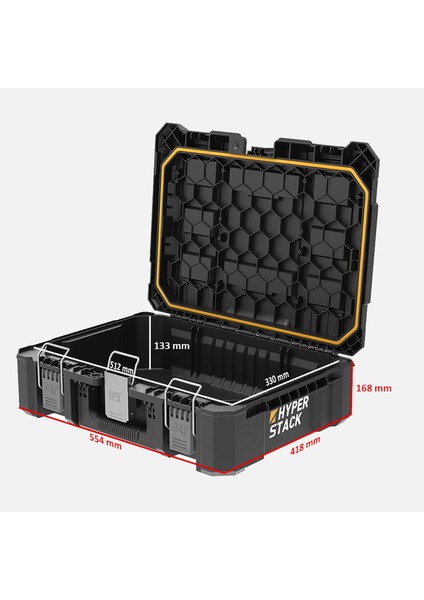 DA41002 Hyper Stack 23 Litre Ağır Hizmet Tipi Kilitli Takım Çantası