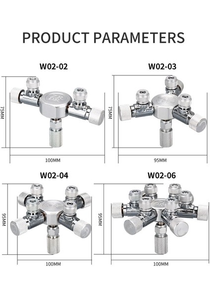 W02-02 Stili Zrdr Akvaryum Dıy Co2 Bölücü, Karbon Dioksit Dağıtıcı, Regülatör Valf, Dağıtıcı, Balık Tankı Co2 Ekipman Aksesuarları (Yurt Dışından) fiyatları