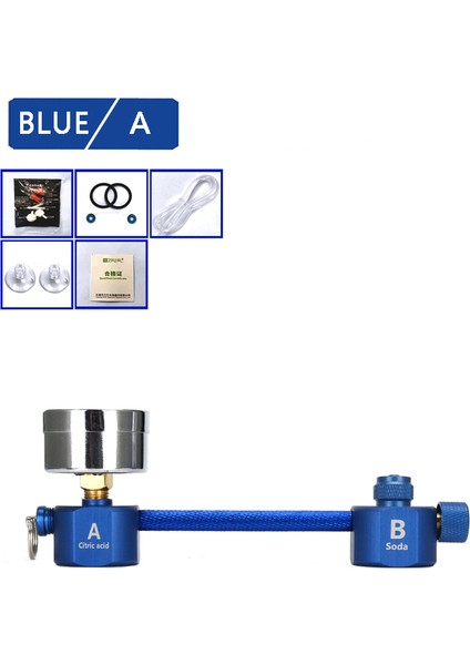 Mavi-A Tarzı Akvaryum Kendi Co2 Jeneratörü Kabarcık Sayacı Solenoid Valf Difüzör Alüminyum Alaşımlı Co2 Jeneratör Kiti Balık Tankı Sucul Bitki Co2 (Yurt Dışından)