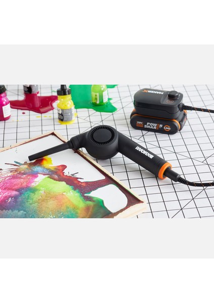 WX747.9 Makerx 20VOLT Kömürsüz Profesyonel Mini Üfleyici (Akü Dahil Değildir)