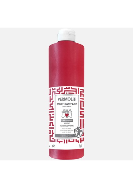 0,5 L Multi Surface Akrilik Boya Bordo