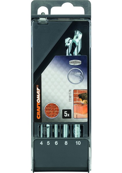 Taş Matkap Ucu Set 5'li 4-1 0 mm