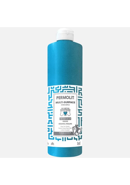 0,5 L Multi Surface Akrilik Boya Turkuaz Yeşil