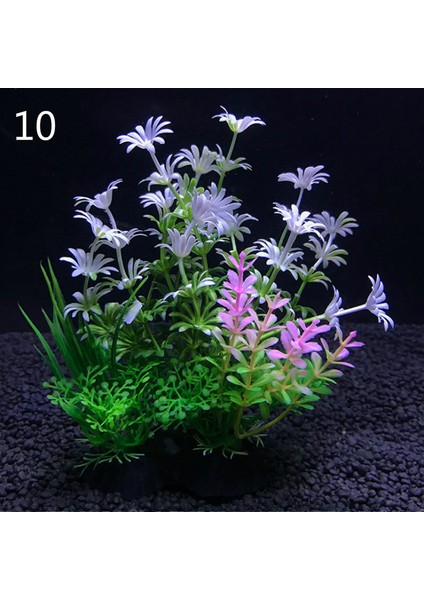 No.10 Tarzı 8X14CM 12 Çeşit Yapay Akvaryum Dekor Bitkileri Su Yosunları Süs Balık Tankı Ot Dekorasyon Aksesuarları 14CM (Yurt Dışından) fiyatları