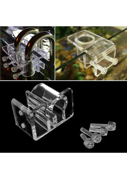 Akvaryum Akrilik Balık Tankı Filtre Dış Akış Iç Akış Boru Su Hortumu Tutucu Montajı (Yurt Dışından)