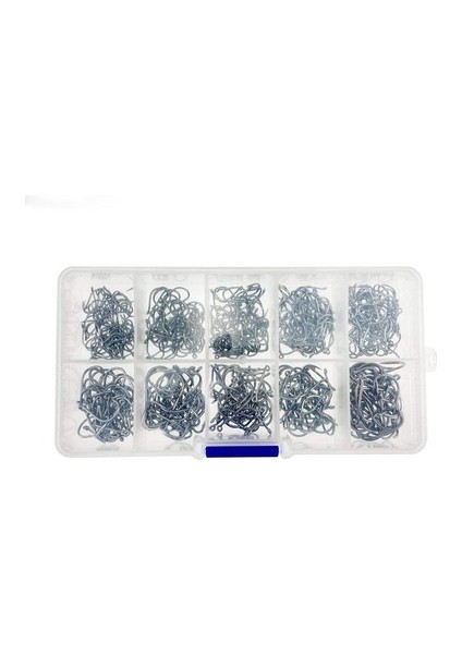 Siyah Stil Paslanmaz Çelik Balıkçı Kanca Kutusu 2 Renk Balık Tutma (Yurt Dışından)