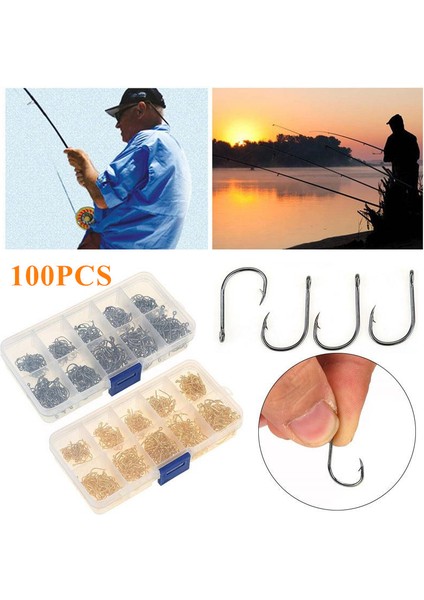 Siyah Stil Paslanmaz Çelik Balıkçı Kanca Kutusu 2 Renk Balık Tutma (Yurt Dışından) fiyatları