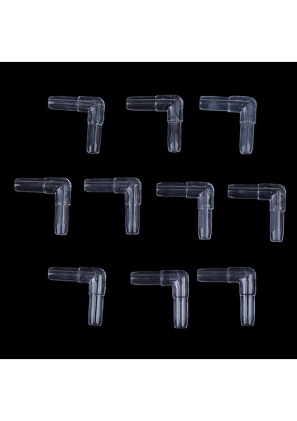 L Tipi Stili Balık Tankı Şeffaf Hava Tüpü Adaptörleri Için 4cm Iç Çapı Hava Hattı Hortumu Bağlantı Elemanları (Yurt Dışından)