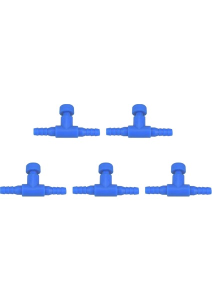 Mavi 5 Adet Tarzı Akvaryum Tüp Kontrol Vanası Balık Kabağı Hava Hacmi Kontrol Açacağı Oksijen Borusu Pompası Aksesuarları Evcil Hayvan Malzemeleri (Yurt Dışından)