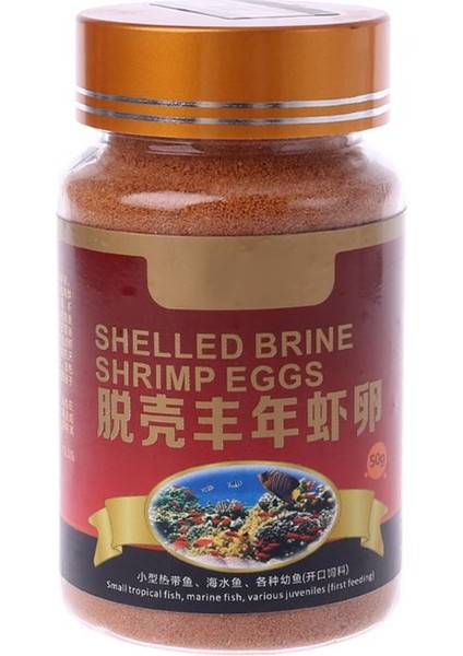 Kırmızı Stil M Beden Akvaryum Beslenmesi Artemia Kabuklu Yumurtaları Sağlıklı Balık Yemi (Yurt Dışından)