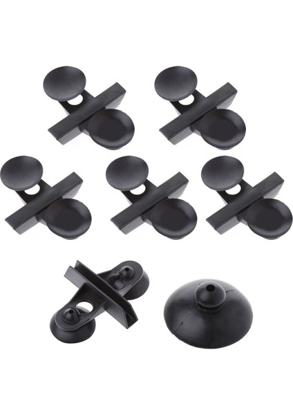 Siyah Stil 5 Adet Akvaryum Balık Tankı Emme Kupası Bölücü Siyah Plastik Levha Tutucuları Sıcak (Yurt Dışından)