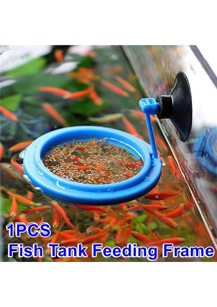 Mavi Kare Stili Akvaryum Emme Kupası Balık Tankı Halkası Balık Tankı Istasyonu Yüzen Yem Tepsisi Balık Tankı Aksesuarı (Yurt Dışından) indirimleri