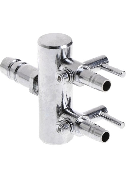 Gümüş Tarzı 2 Yollu Akvaryum Hava Bölücü Valf Balık Tankı Hava Pompası Akış Bölücü Dağıtıcı Pompası Valfi Tap Kolu Kontrol Anahtarı Valfi (Yurt Dışından) fiyatları